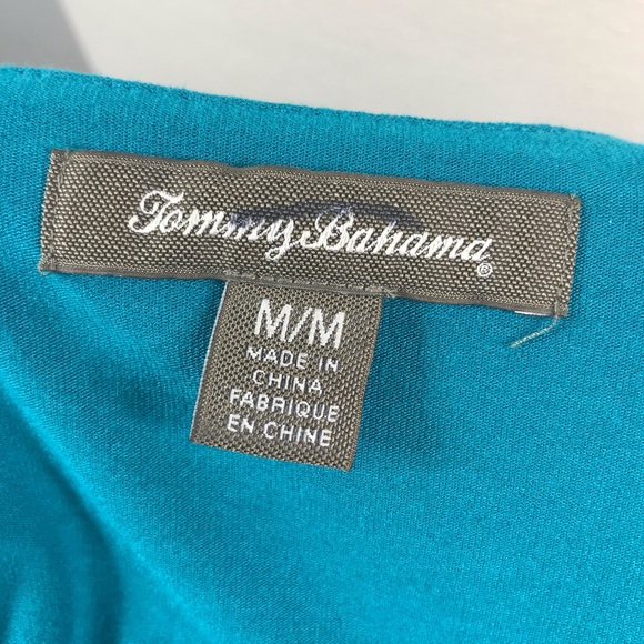 Tommy Bahama Dress Size M Turquoise - Picture 5 of 5